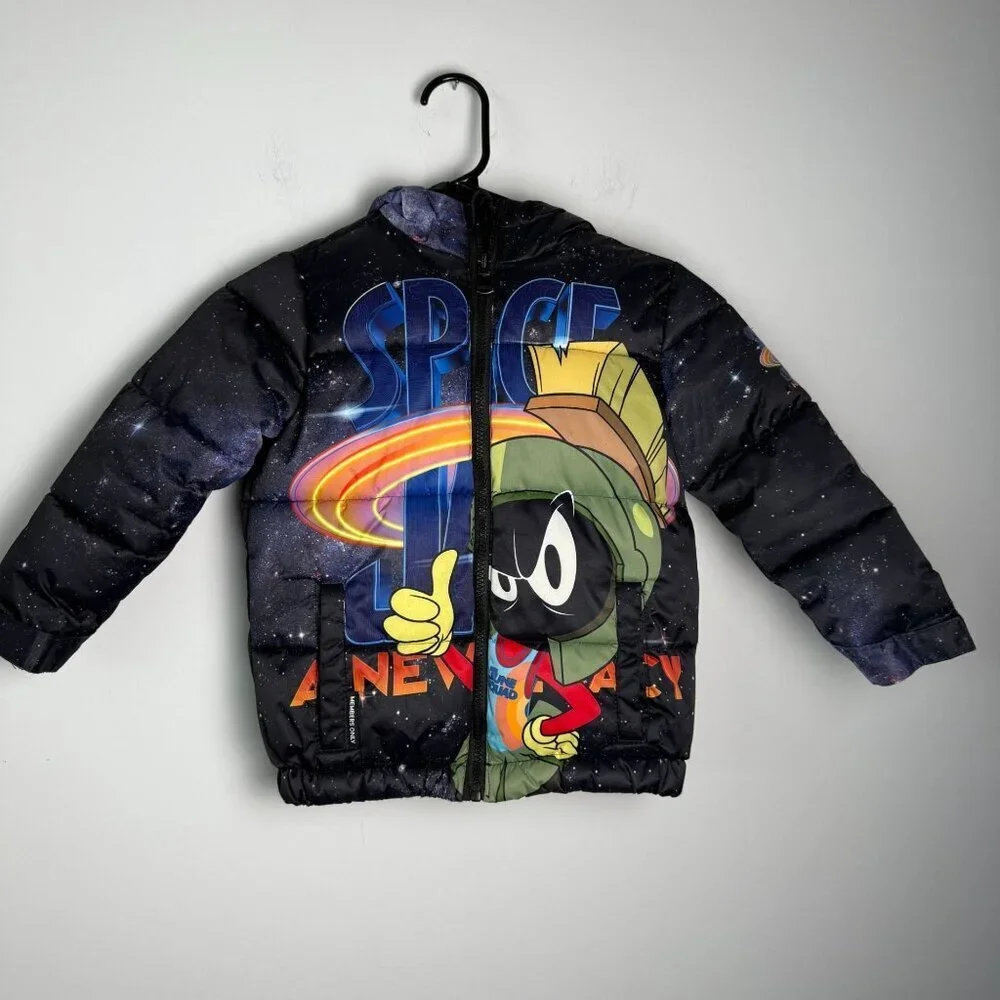 Members Only Youth Space Jams Tune Squad Puffer Jacket Sz 4T